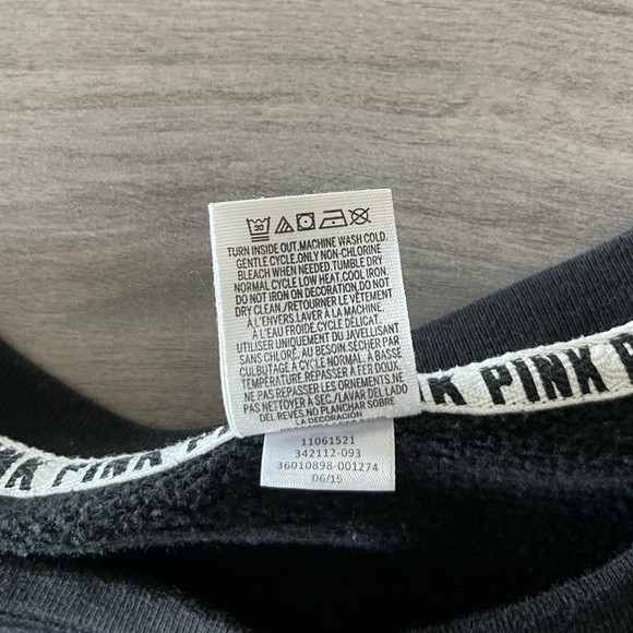 PINK Double Zipper Crewneck Sweatshirt - Size Large - Picture 14 of 14